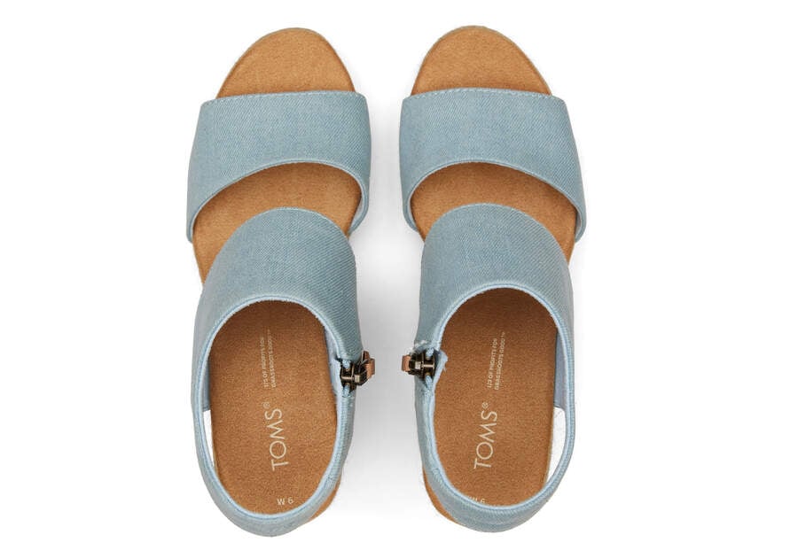 Sandalias Toms Majorca Rope Plataforma Sandal Mujer Azules Argentina | AR534-427