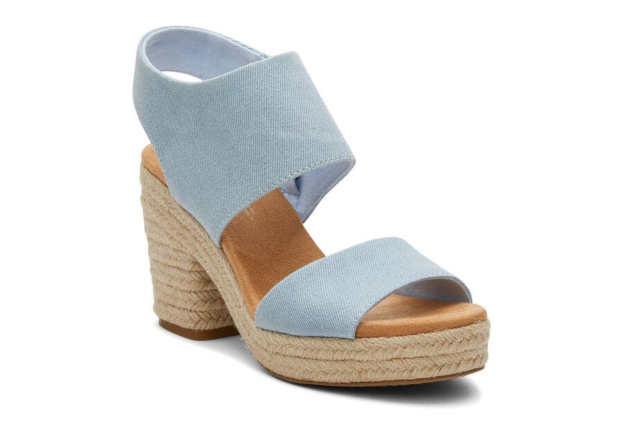 Sandalias Toms Majorca Rope Plataforma Sandal Mujer Azules Argentina | AR534-427