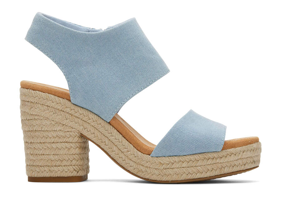 Sandalias Toms Majorca Rope Plataforma Sandal Mujer Azules Argentina | AR534-427