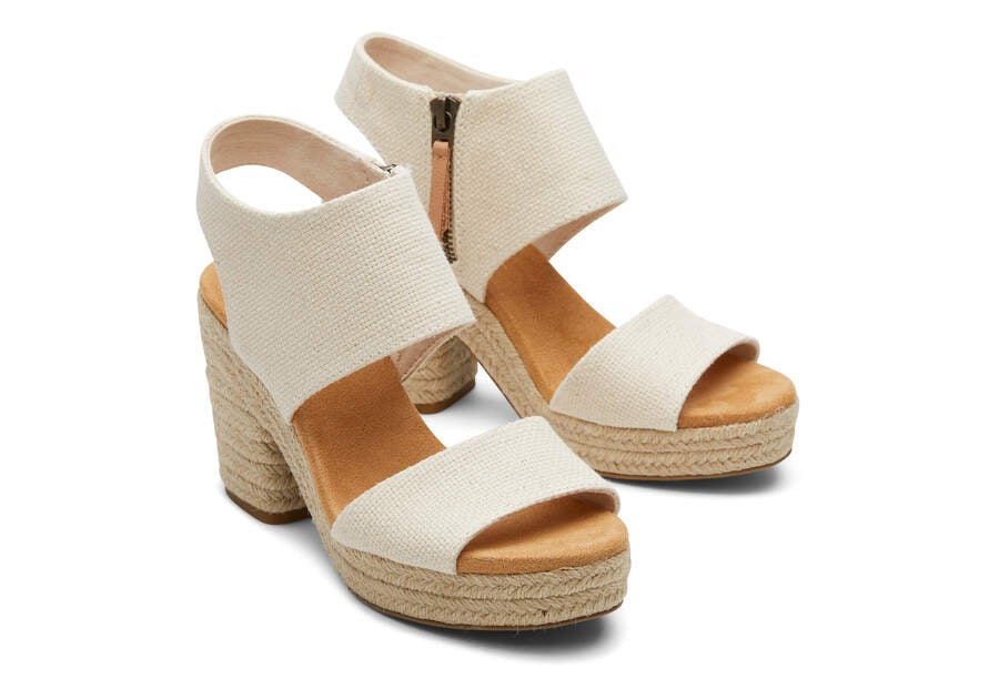 Sandalias Toms Majorca Rope Plataforma Sandal Mujer Beige Argentina | AR692-199