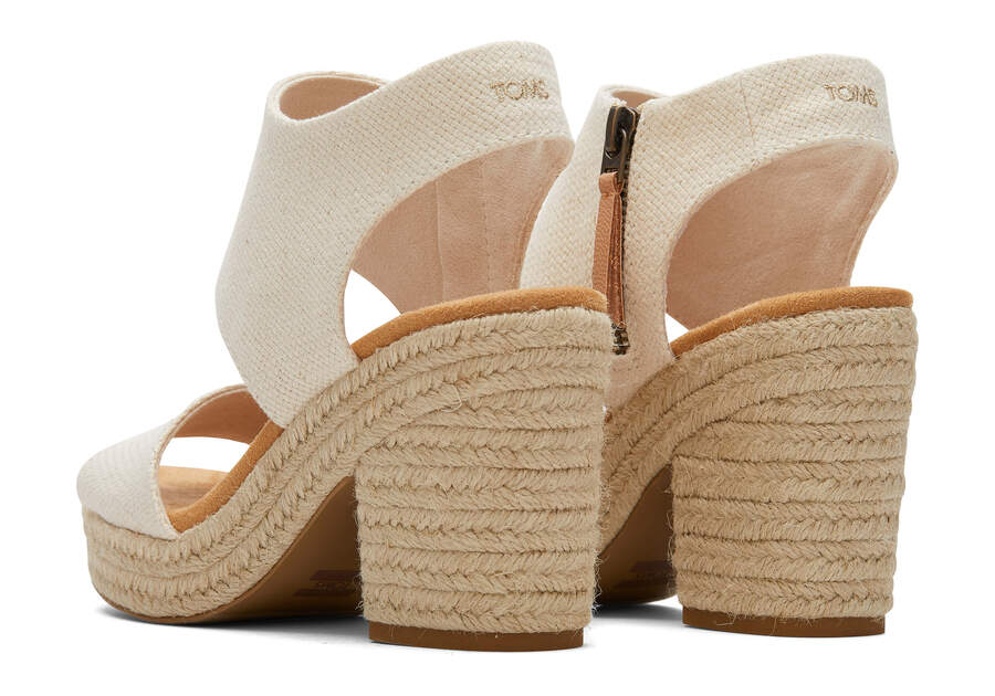 Sandalias Toms Majorca Rope Plataforma Sandal Mujer Beige Argentina | AR692-199