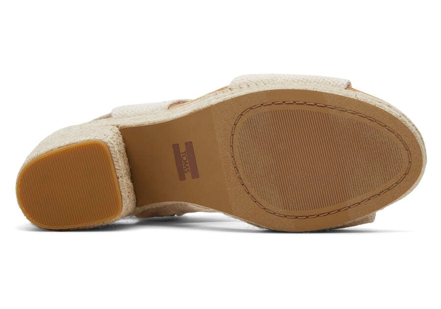 Sandalias Toms Majorca Rope Plataforma Sandal Mujer Beige Argentina | AR692-199