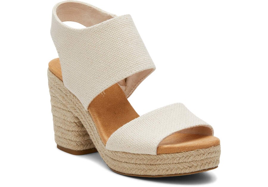 Sandalias Toms Majorca Rope Plataforma Sandal Mujer Beige Argentina | AR692-199