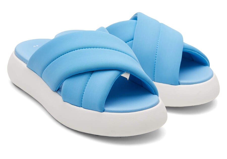 Sandalias Toms Mallow Crossover Mujer Azules Argentina | AR030-944