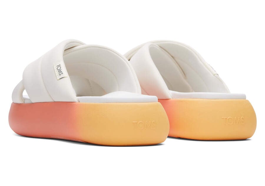 Sandalias Toms Mallow Crossover Mujer Blancas Argentina | AR328-092