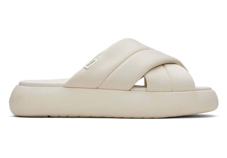 Sandalias Toms Mallow Crossover Mujer Creme Argentina | AR178-225