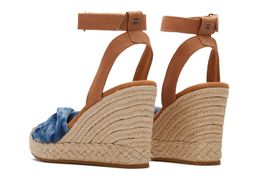 Sandalias Toms Marisela Wedge Sandal Mujer Azul Marino Argentina | AR608-626