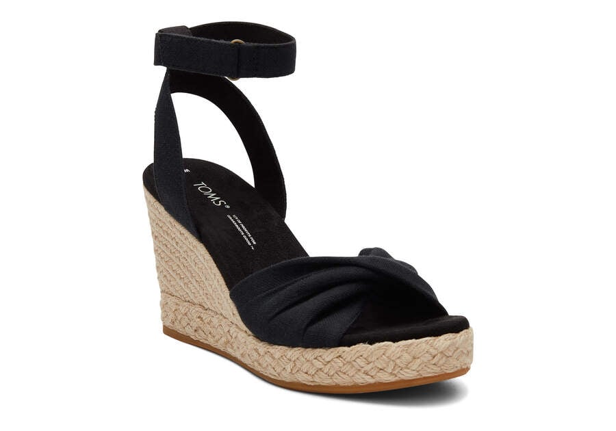 Sandalias Toms Marisela Wedge Sandal Mujer Negras Argentina | AR836-124