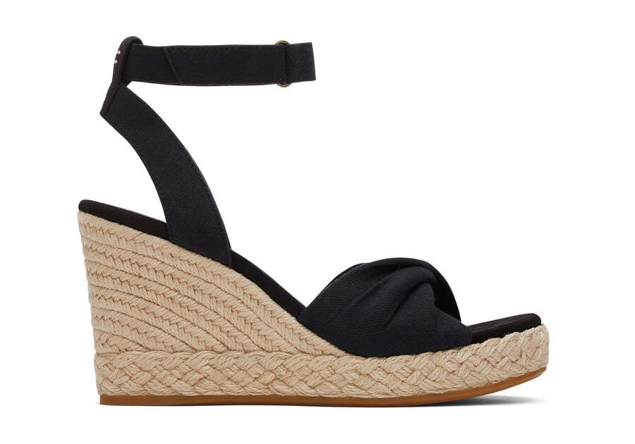 Sandalias Toms Marisela Wedge Sandal Mujer Negras Argentina | AR836-124