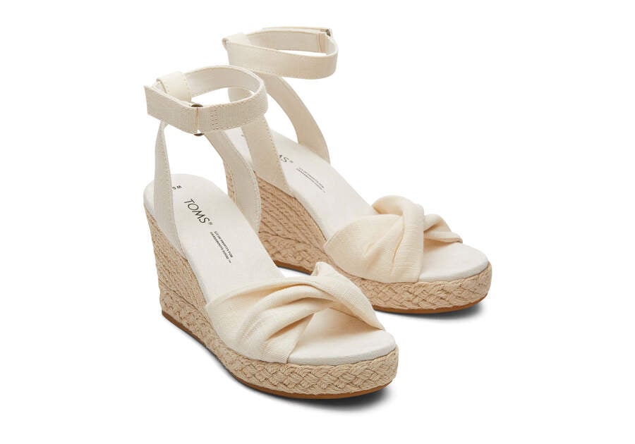 Sandalias Toms Marisela Wedge Sandal Mujer Creme Argentina | AR985-763