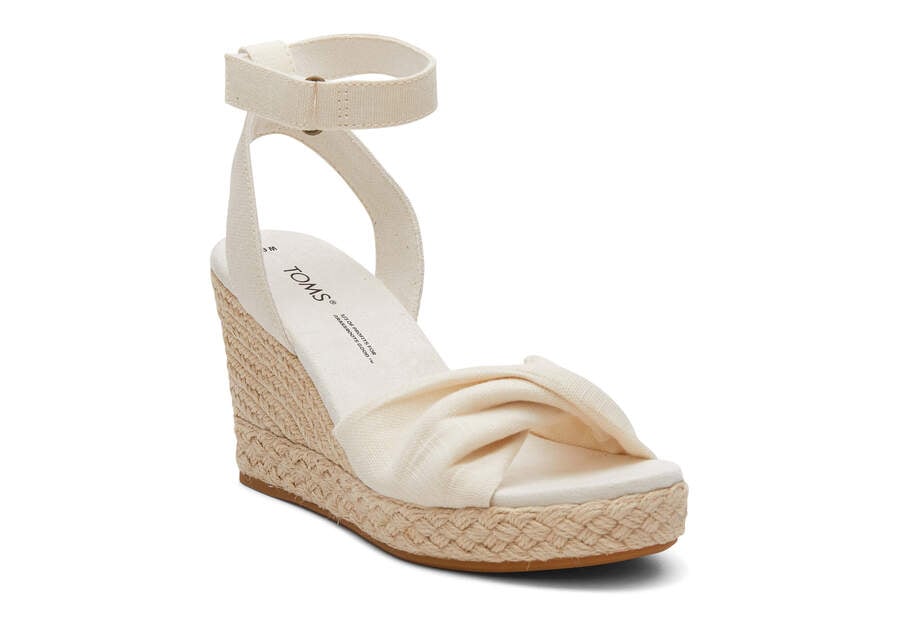 Sandalias Toms Marisela Wedge Sandal Mujer Creme Argentina | AR985-763