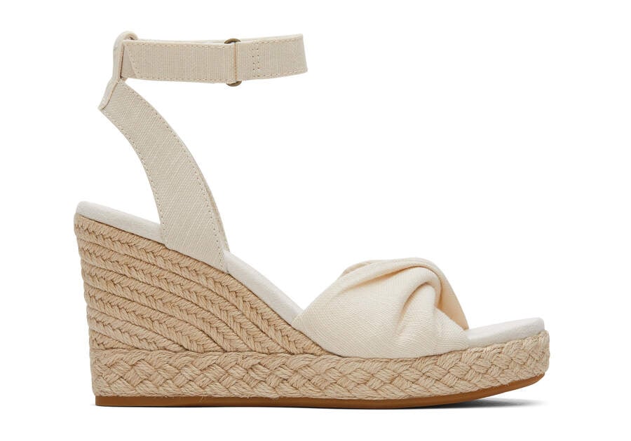 Sandalias Toms Marisela Wedge Sandal Mujer Creme Argentina | AR985-763