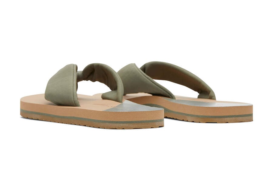 Sandalias Toms Piper Flip Flop Mujer Gris Negras Argentina | AR429-287