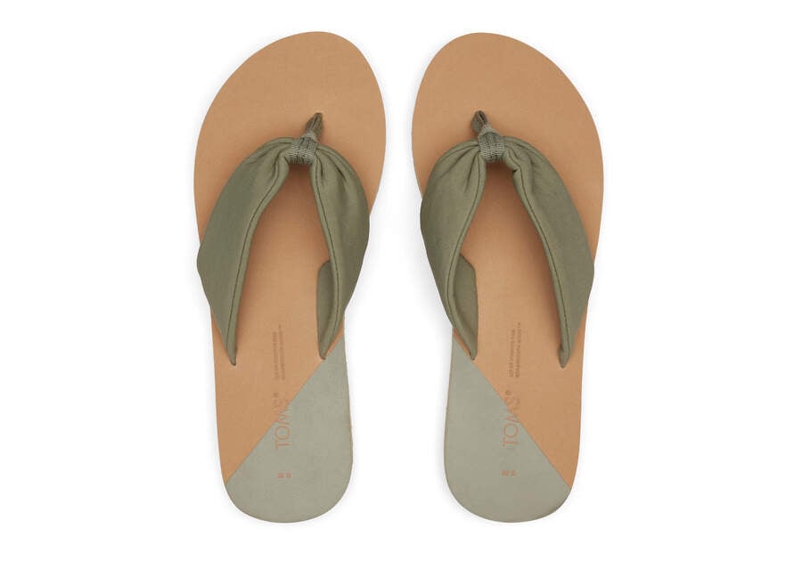 Sandalias Toms Piper Flip Flop Mujer Gris Negras Argentina | AR429-287