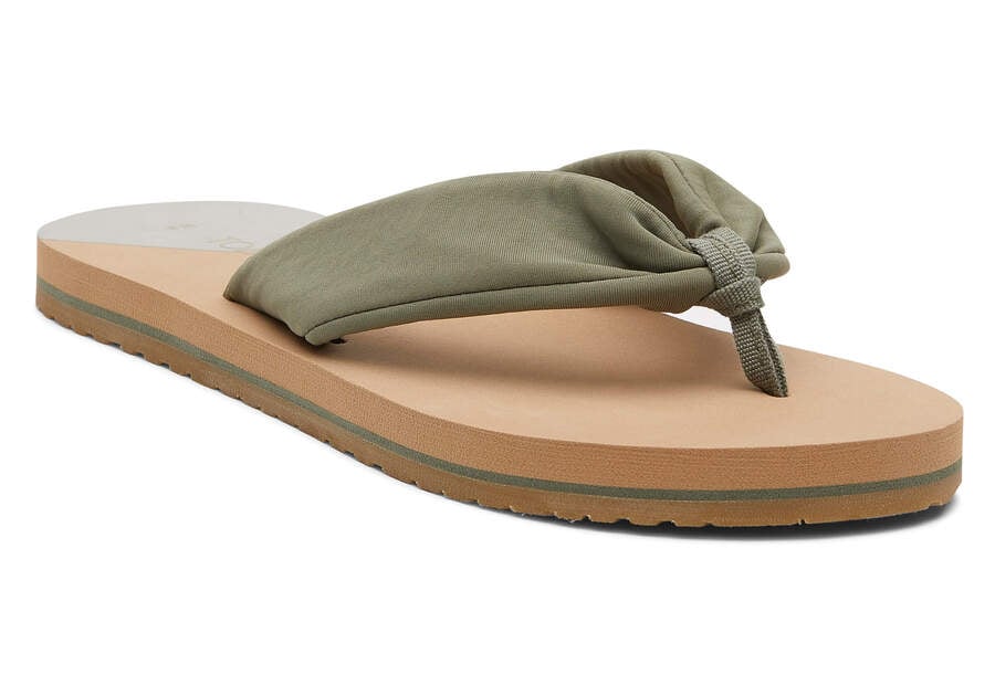 Sandalias Toms Piper Flip Flop Mujer Gris Negras Argentina | AR429-287