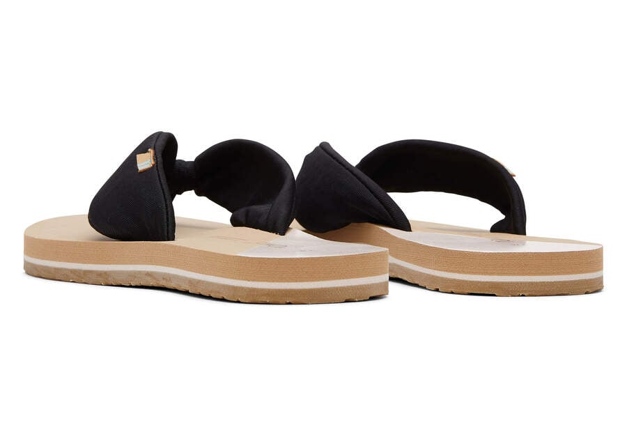 Sandalias Toms Piper Flip Flop Mujer Negras Argentina | AR786-439