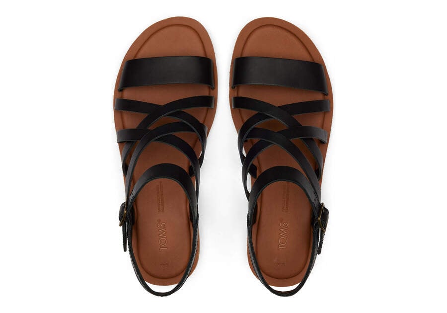 Sandalias Toms Sephina Sandal Mujer Negras Argentina | AR734-960