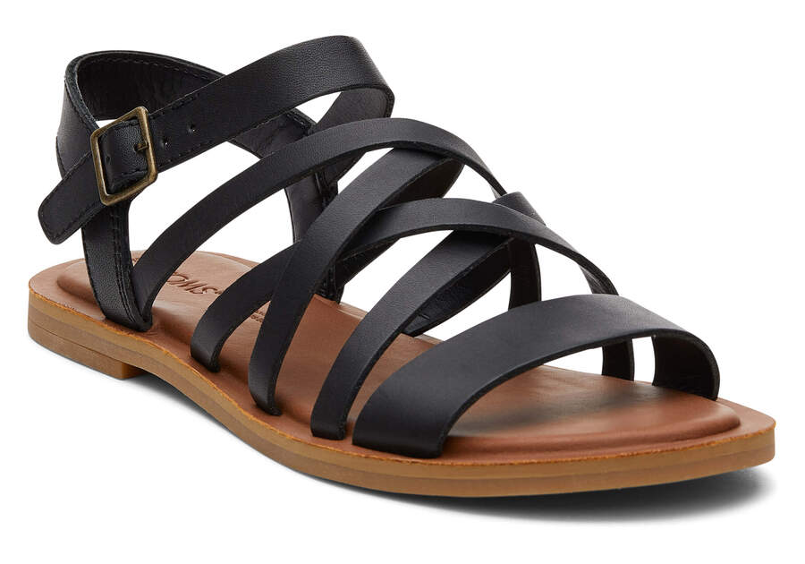 Sandalias Toms Sephina Sandal Mujer Negras Argentina | AR734-960