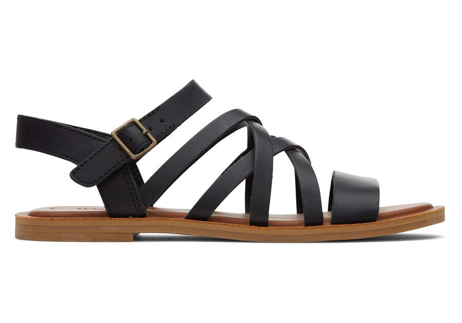 Sandalias Toms Sephina Sandal Mujer Negras Argentina | AR734-960