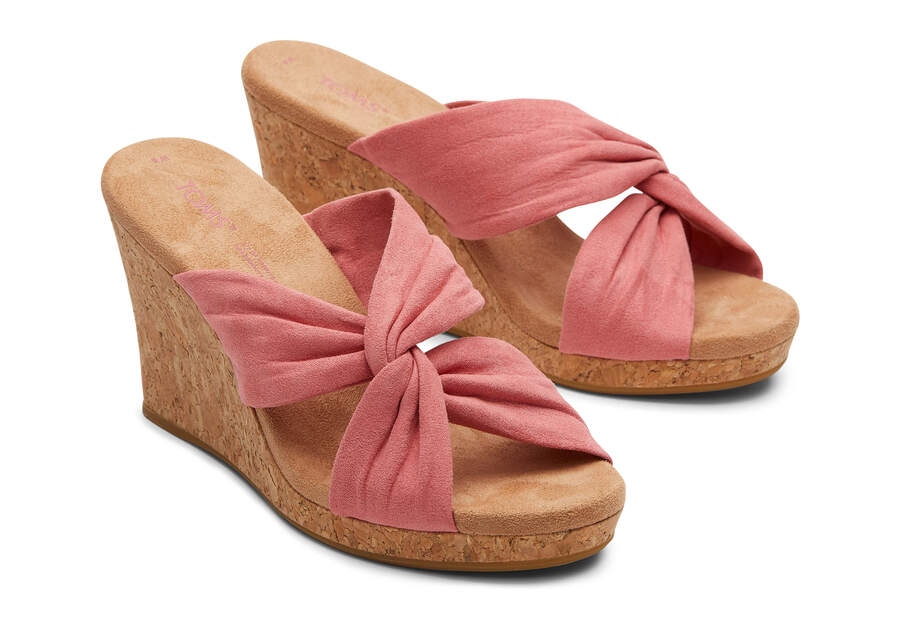 Sandalias Toms Serena Wedge Sandal Mujer Rosas Argentina | AR111-773