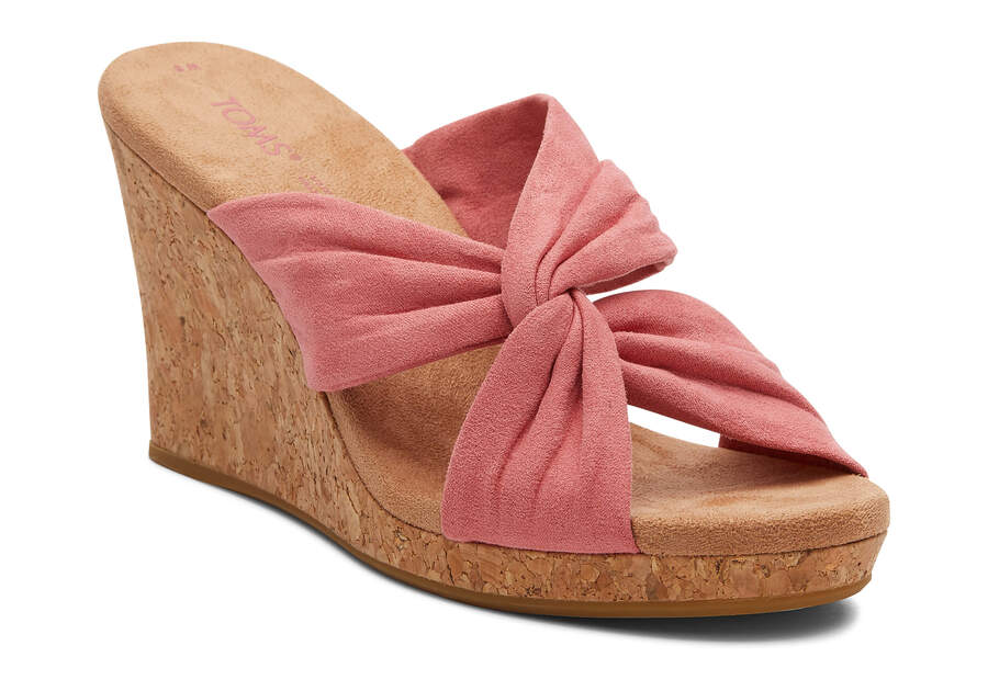 Sandalias Toms Serena Wedge Sandal Mujer Rosas Argentina | AR111-773