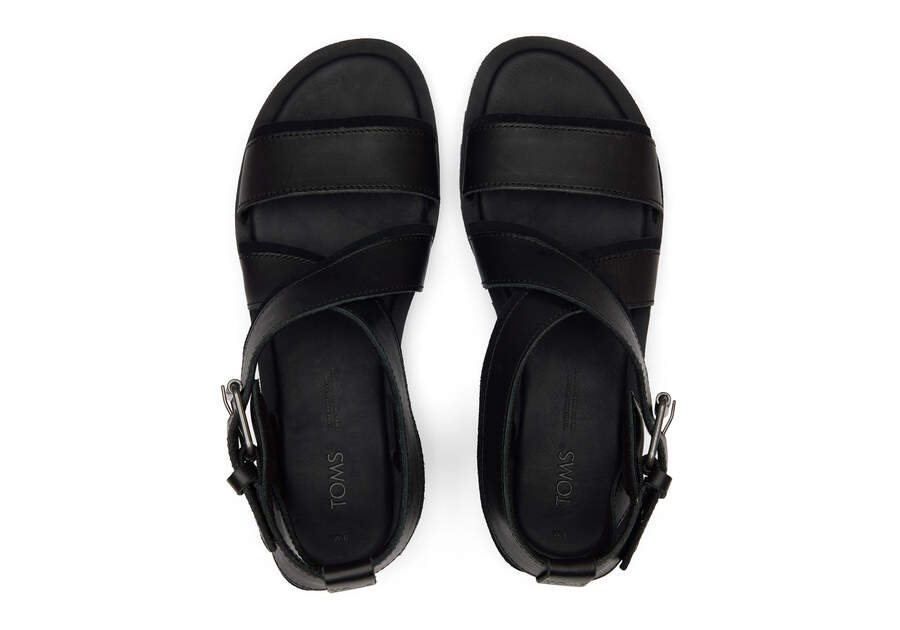 Sandalias Toms Sidney Tread Sandal Mujer Negras Argentina | AR139-308