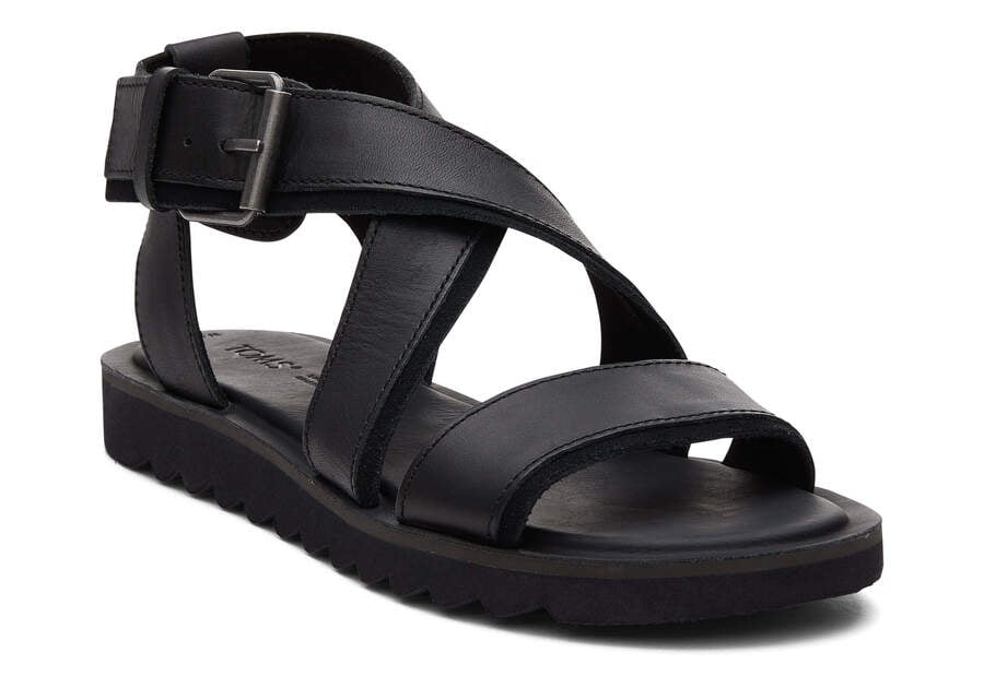 Sandalias Toms Sidney Tread Sandal Mujer Negras Argentina | AR139-308