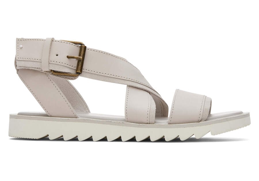 Sandalias Toms Sidney Tread Sandal Mujer Creme Argentina | AR820-208