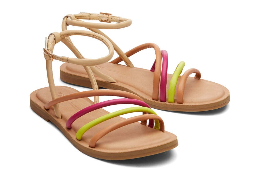 Sandalias Toms Willa Sandal Mujer Naranjas Multicolor Argentina | AR769-305