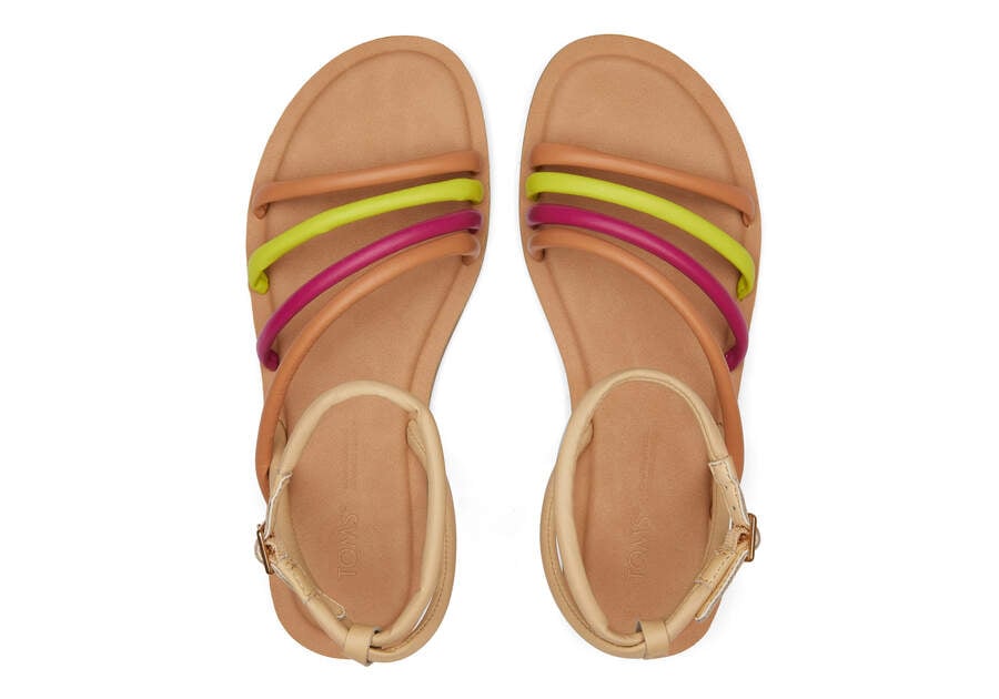 Sandalias Toms Willa Sandal Mujer Naranjas Multicolor Argentina | AR769-305