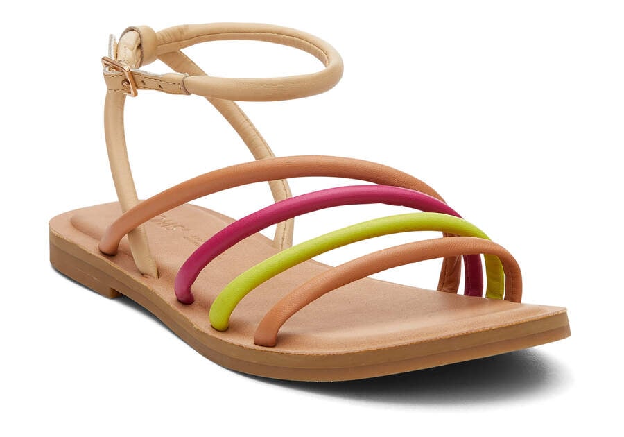 Sandalias Toms Willa Sandal Mujer Naranjas Multicolor Argentina | AR769-305