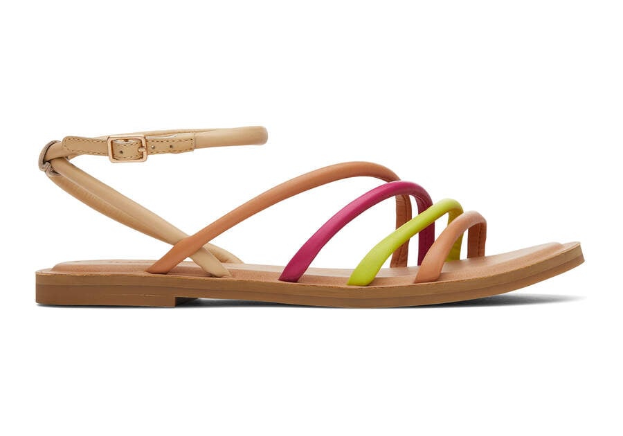 Sandalias Toms Willa Sandal Mujer Naranjas Multicolor Argentina | AR769-305