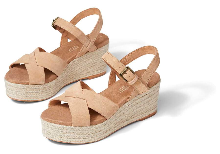 Sandalias Toms Willow Plataforma Sandal Mujer Marrones Argentina | AR557-499