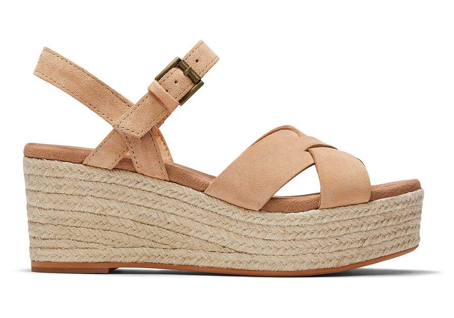 Sandalias Toms Willow Plataforma Sandal Mujer Marrones Argentina | AR557-499