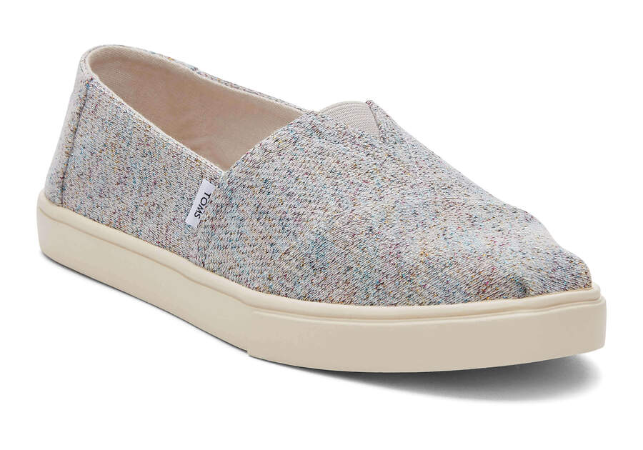 Slip On Toms Alpargata Cupsole Slip On Mujer Gris Claro Metal Argentina | AR175-249