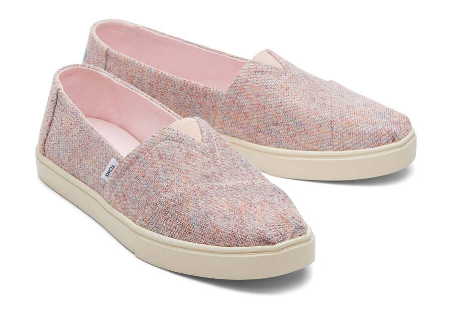 Slip On Toms Alpargata Cupsole Slip On Mujer Rosas Metal Argentina | AR655-965