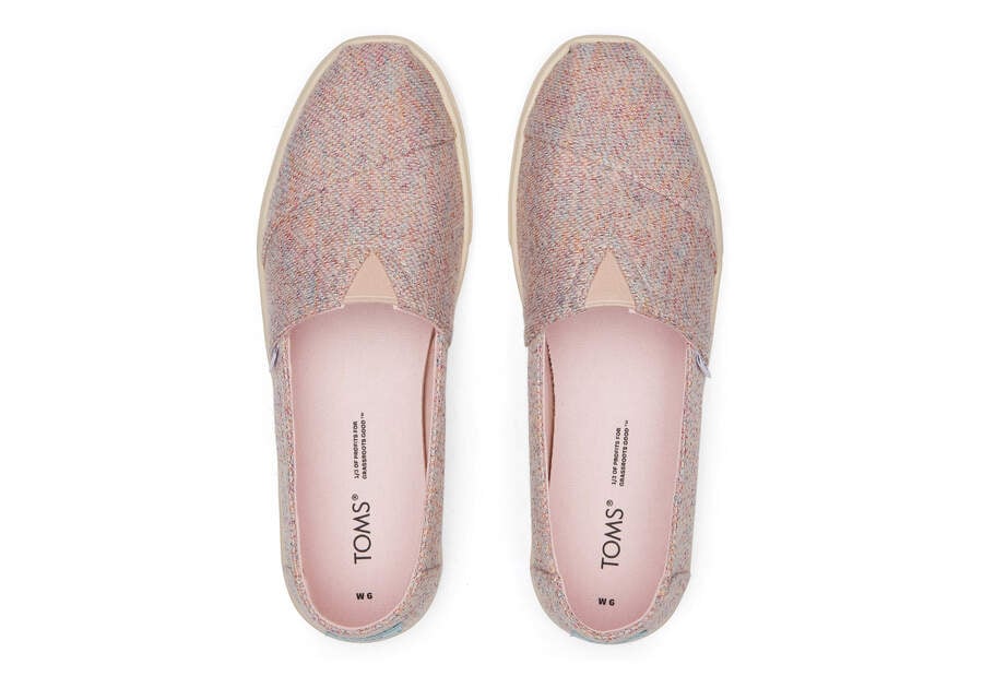 Slip On Toms Alpargata Cupsole Slip On Mujer Rosas Metal Argentina | AR655-965