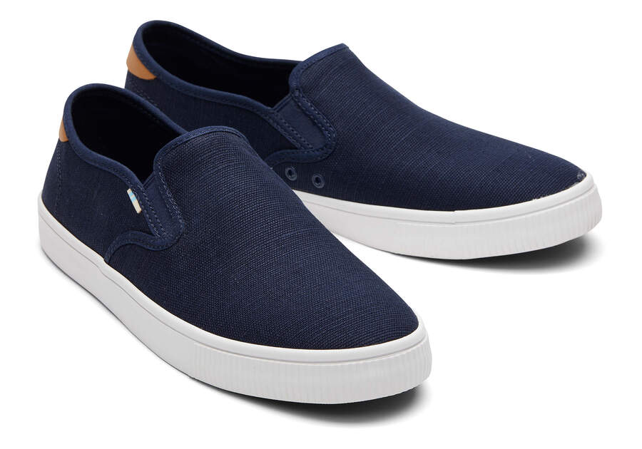 Slip On Toms Baja Slip On Hombre Azul Marino Argentina | AR166-801