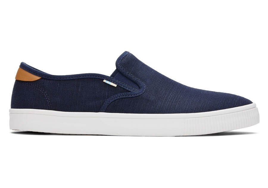 Slip On Toms Baja Slip On Hombre Azul Marino Argentina | AR166-801