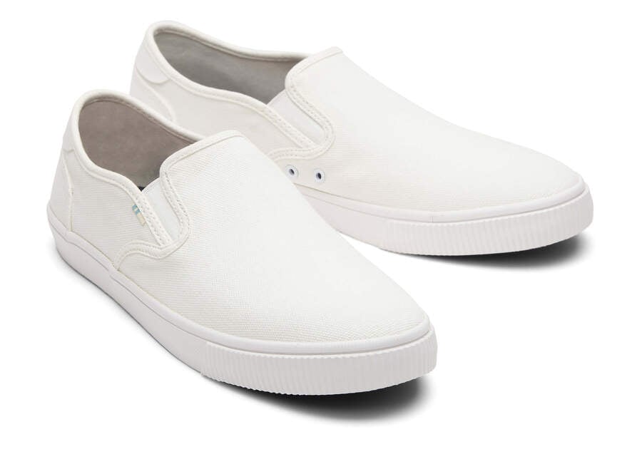 Slip On Toms Baja Slip On Hombre Blancas Argentina | AR215-354