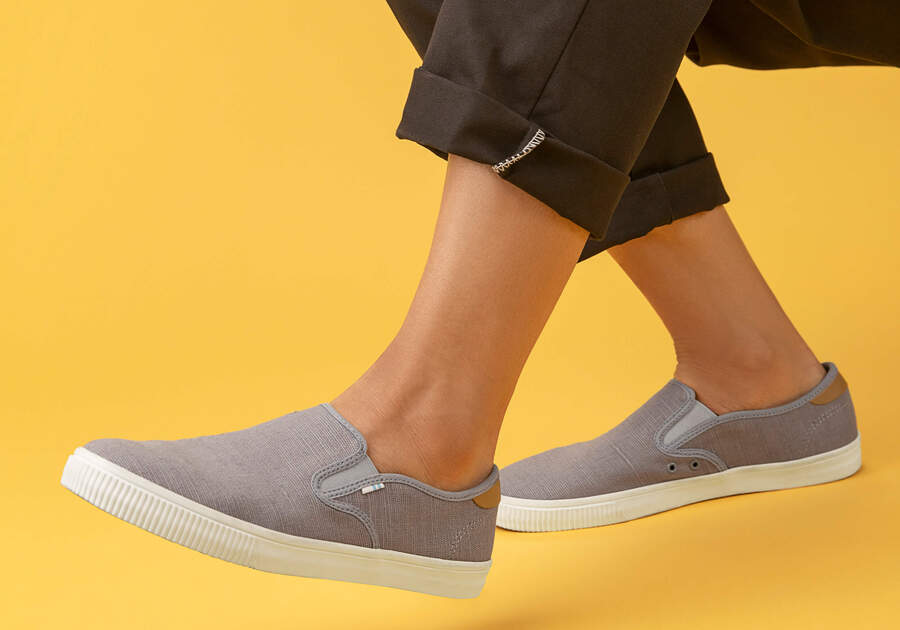 Slip On Toms Baja Slip On Hombre Gris Oscuro Argentina | AR635-377