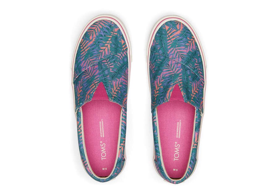 Slip On Toms Fenix Mujer Azules Argentina | AR306-111