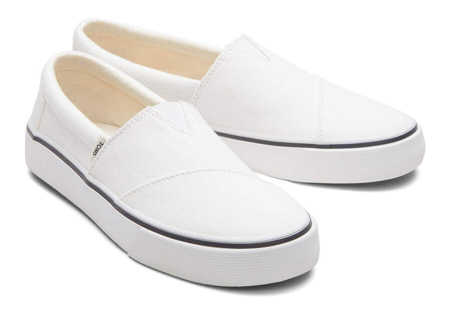 Slip On Toms Fenix Mujer Blancas Argentina | AR419-512