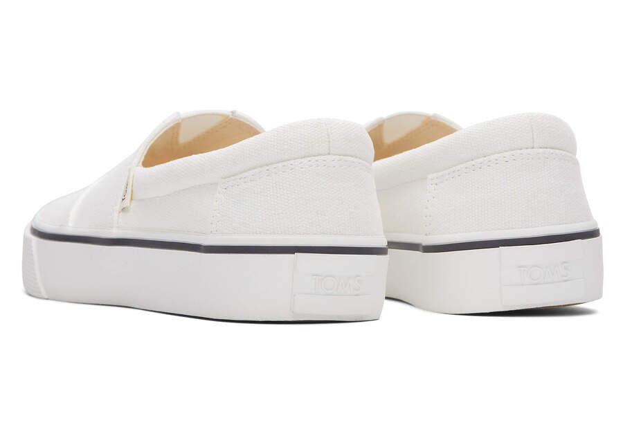 Slip On Toms Fenix Mujer Blancas Argentina | AR419-512