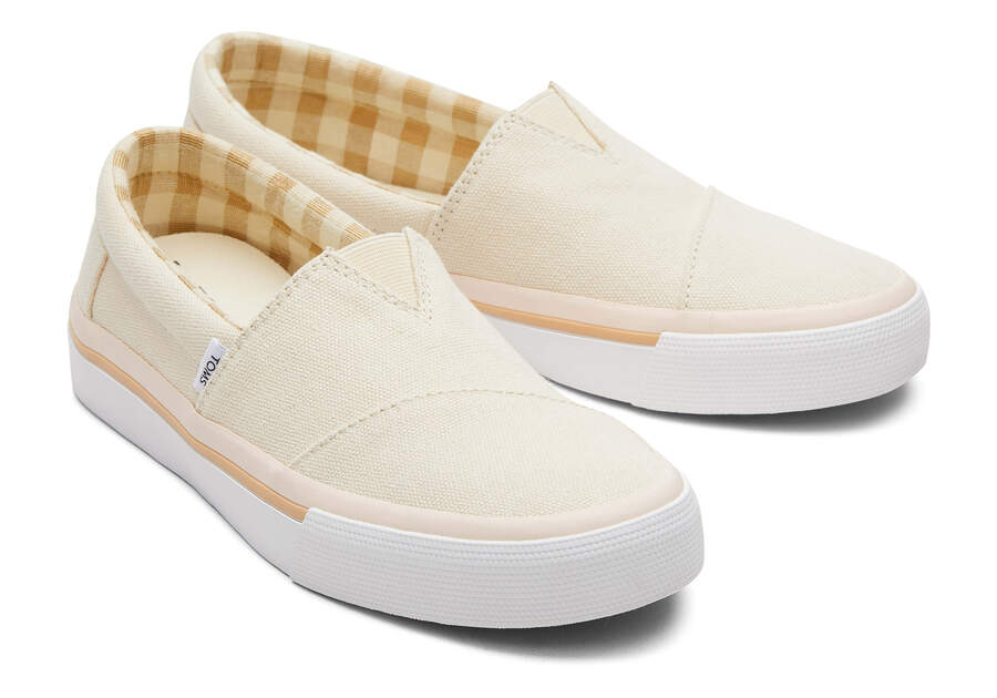 Slip On Toms Fenix Mujer Creme Argentina | AR544-995