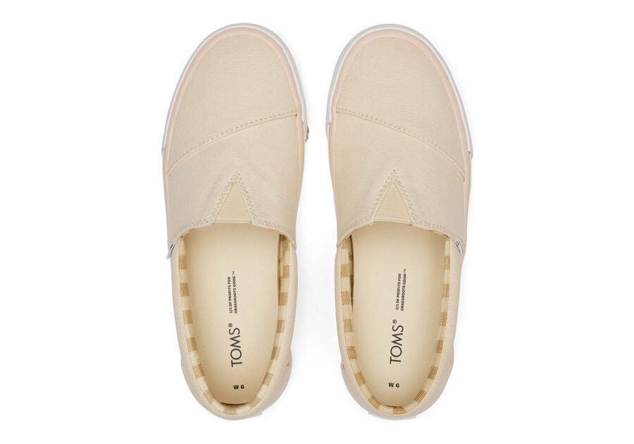 Slip On Toms Fenix Mujer Creme Argentina | AR544-995