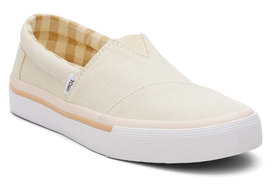 Slip On Toms Fenix Mujer Creme Argentina | AR544-995