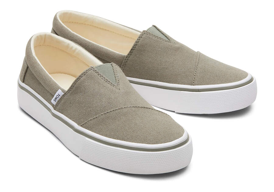 Slip On Toms Fenix Mujer Gris Argentina | AR863-418