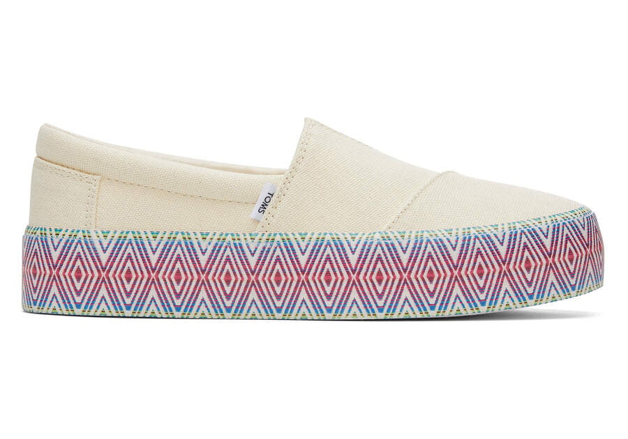 Slip On Toms Fenix Plataforma Mujer Creme Argentina | AR533-803