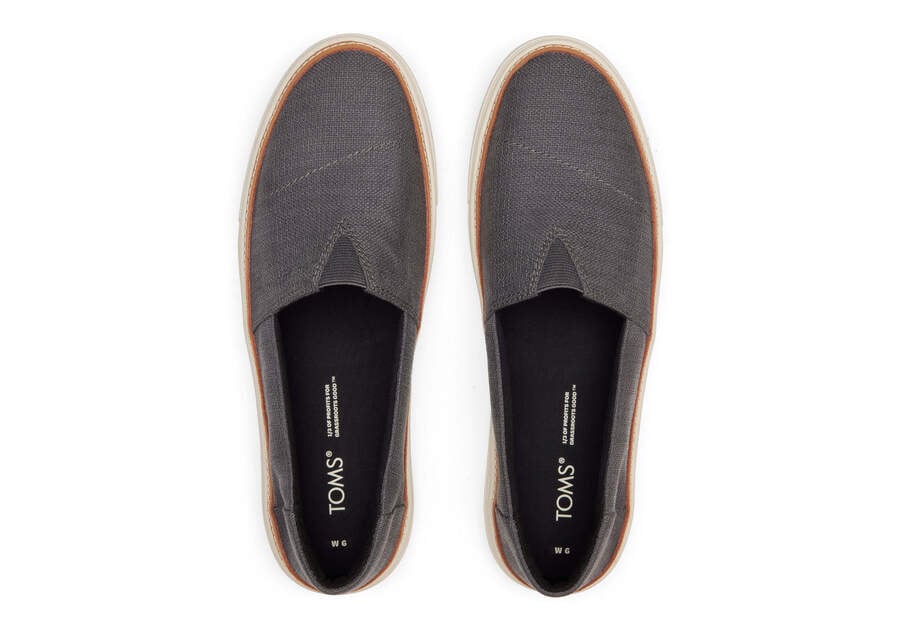 Slip On Toms Parker Slip On Mujer Gris Oscuro Argentina | AR337-365